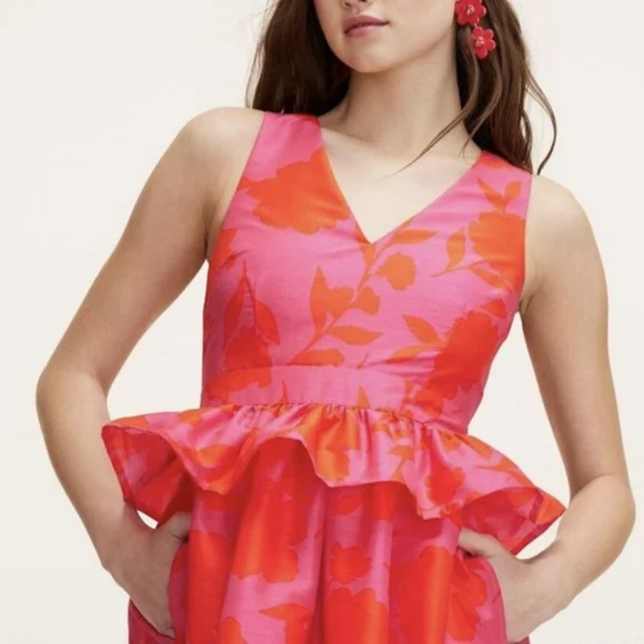 Kate Spade Classic Rose Midi Dress - Picture 3 of 5